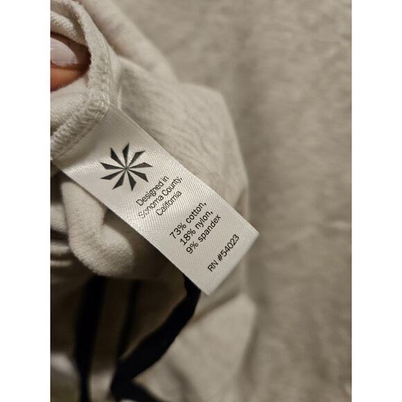 Athleta Sentry Anorak Hoodie Full Zip Thumbholes Drawstring Women's Large Cream - Picture 9 of 10